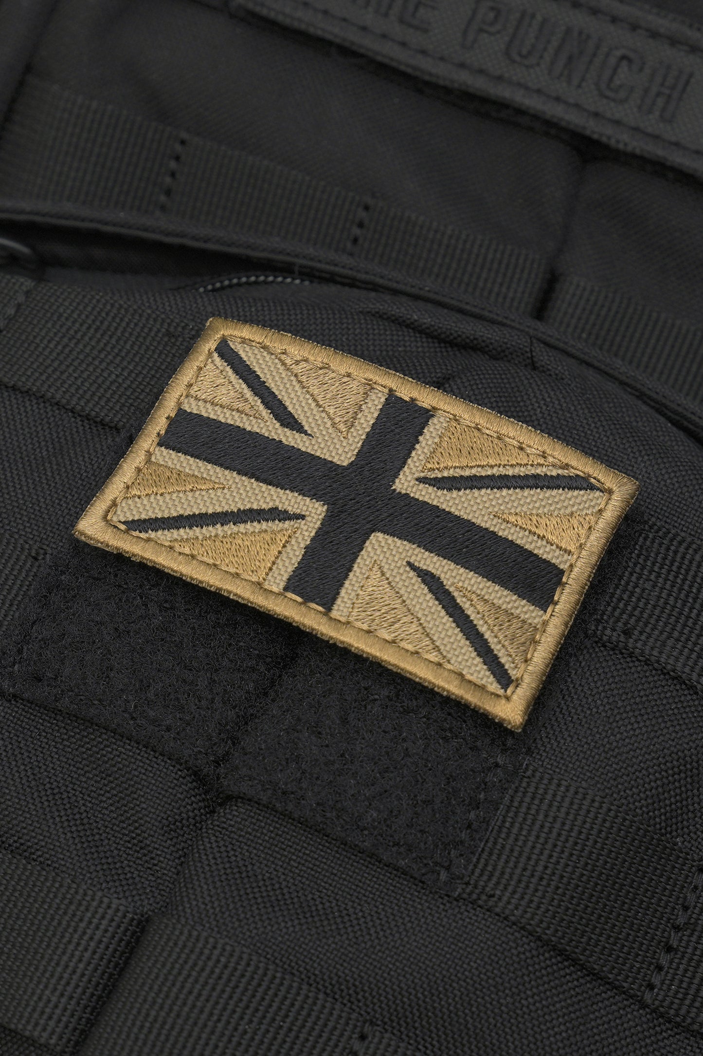 Great British Union Jack Patch Embroidered England Flag Morale, Brown Black and Light Brown