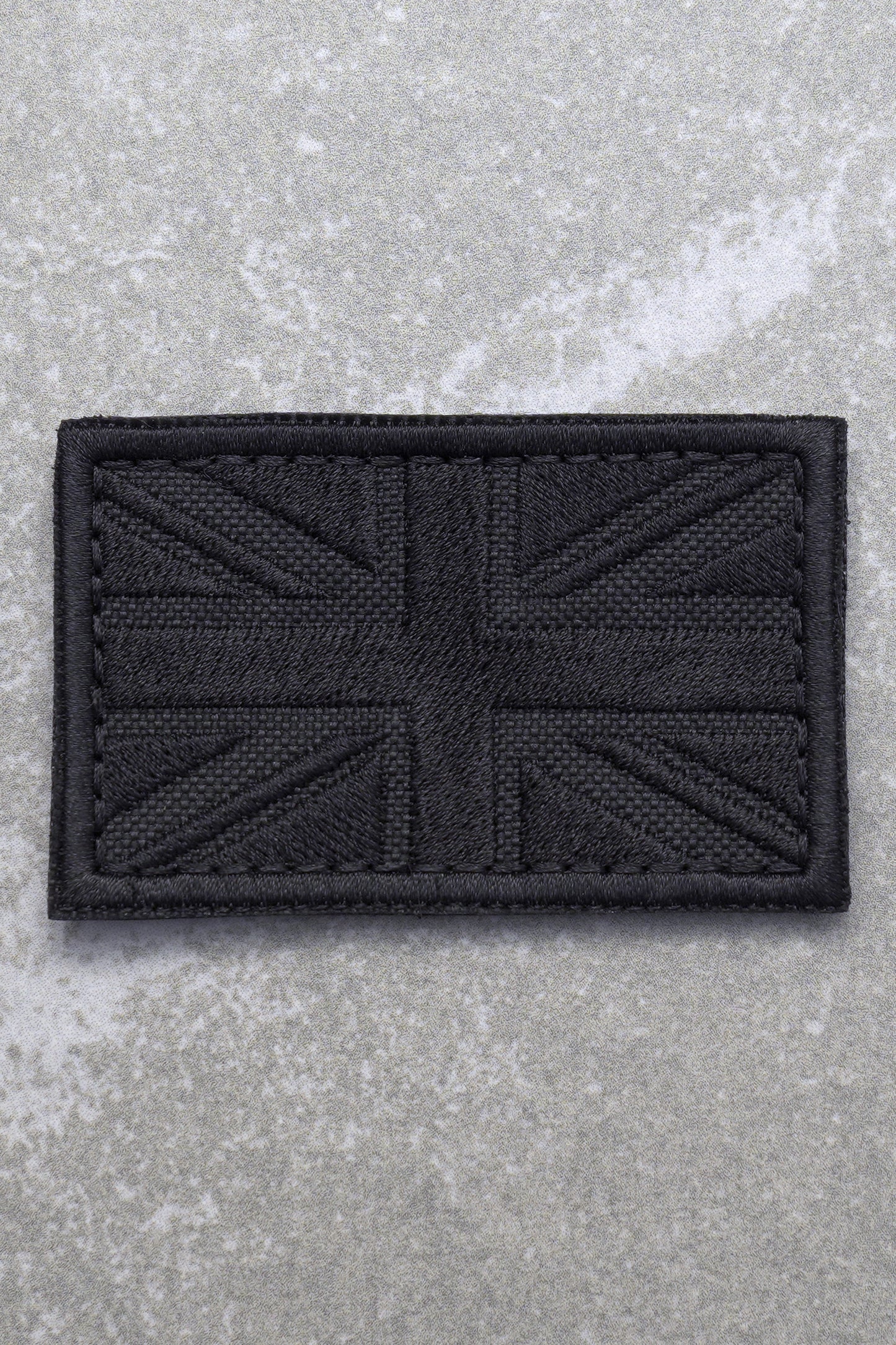 Great British Union Jack Patch Embroidered England Flag Morale, Full Black
