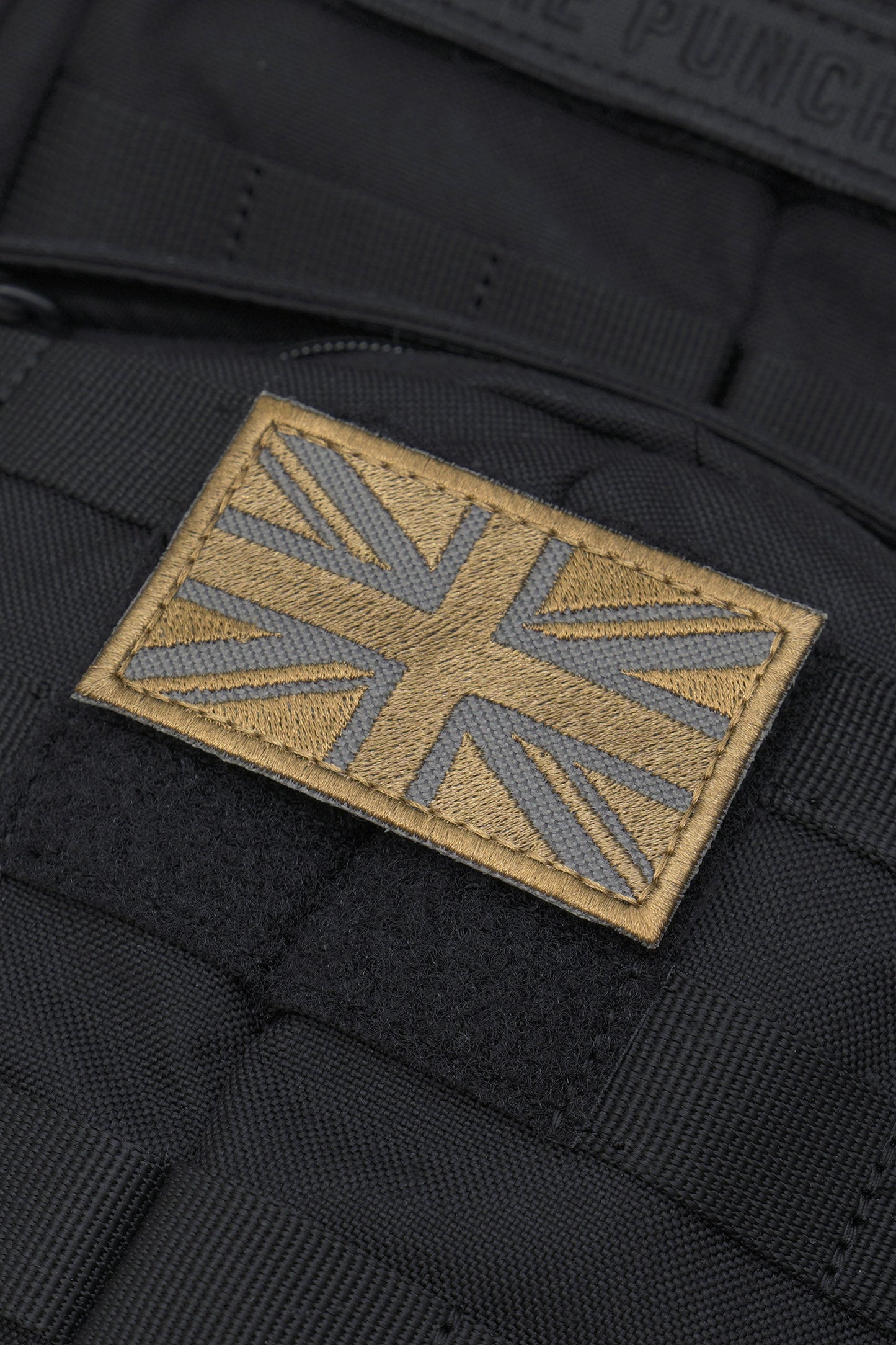 Great British Union Jack Patch Embroidered England Flag Morale, Brownish Grey