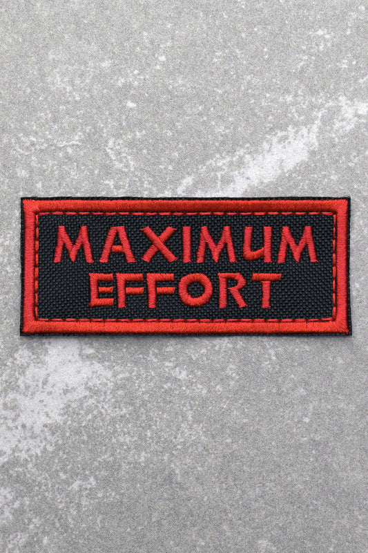 Maxmium Effort Patch, Black