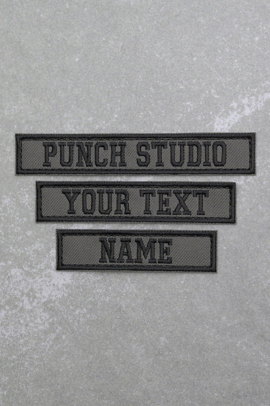 Personalised Military Tactical Nametapes Embroidery Patch, Khaki Green Bold