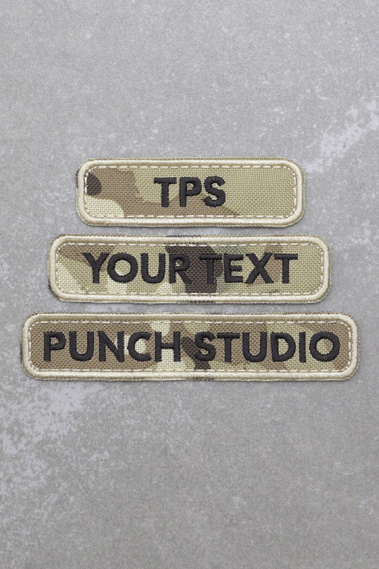 Custom Nametapes, Military Tactical Embroidery Patch, Multicam Rounded Corners