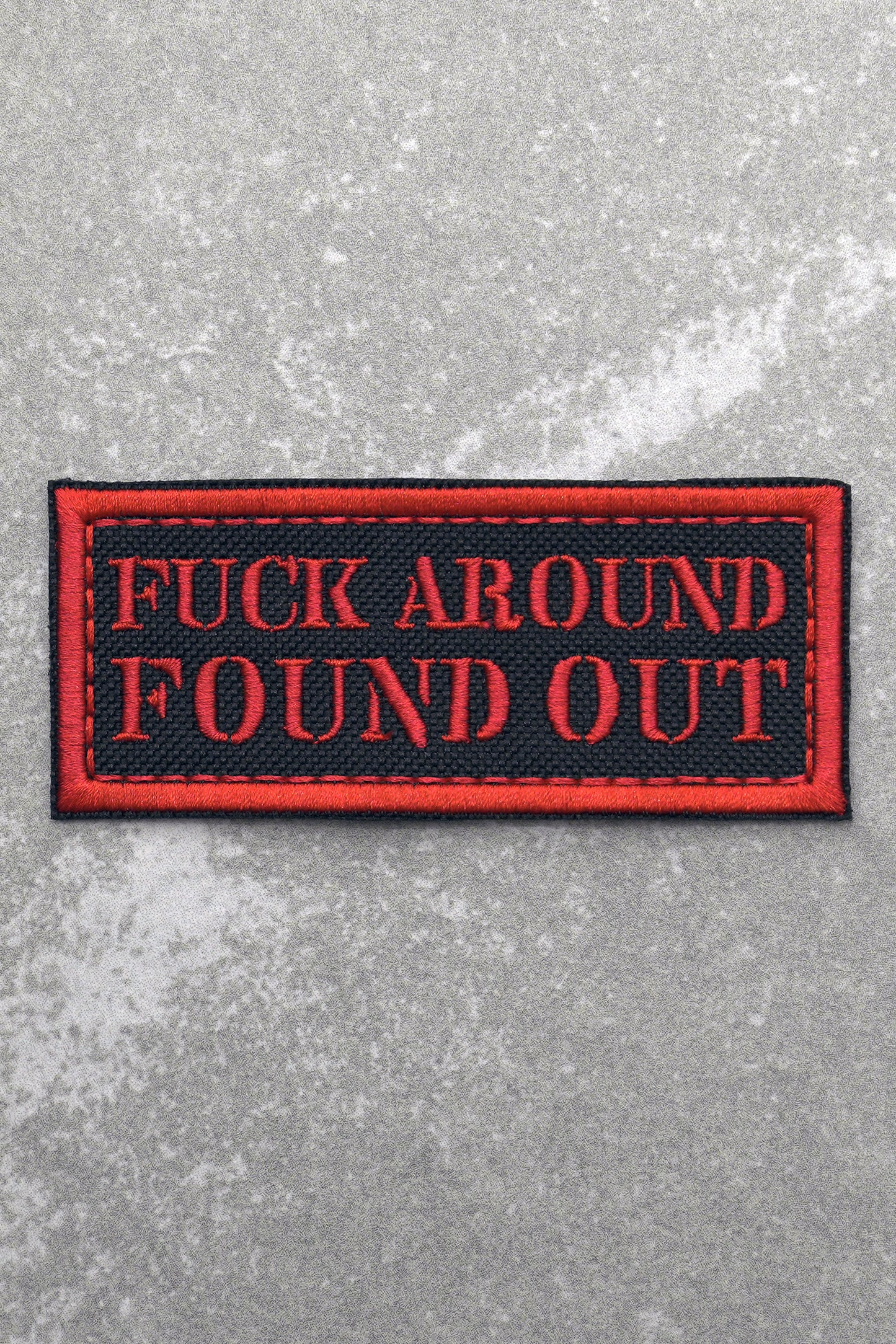 Fuck Around and Found Out Embroidered Patch, Red