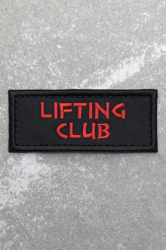 Lifting Club Patch, Red