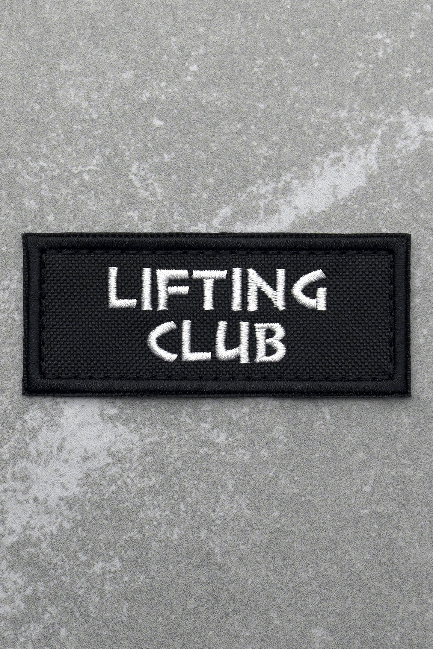 Lifting Club Patch, White